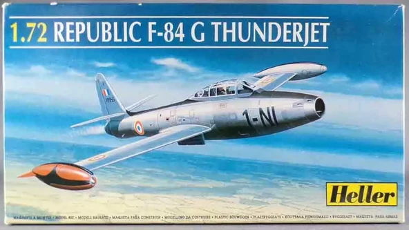 Heller 1/72 Ölçek REPUBLIC F-84 G THUNDERJET ürün görseli 1