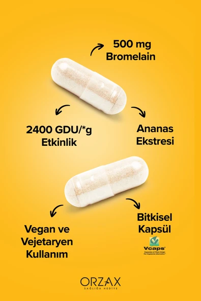 OCEAN BROMELAIN 500 MG 30 KAPSUL - Resim 3