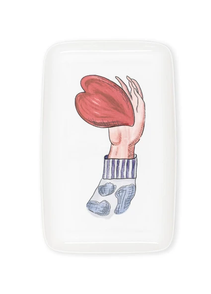 The Mia Luv Dikdörtgen Servis Tabağı 31x20 cm ürün görseli 1