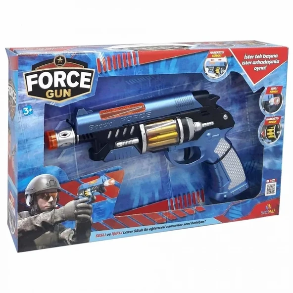Sesli Işıklı Hareketli Silah Force Gun ürün görseli 1