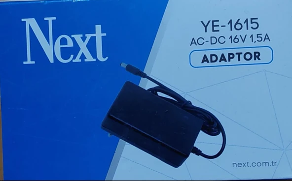 Santral Adaptörü 16 Volt 1,5 Amper Dişi Çıkışlı Next YE 1615 ürün görseli 1