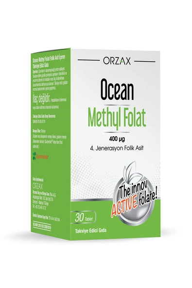OCEAN METHYL FOLAT 30 TB. ürün görseli 1