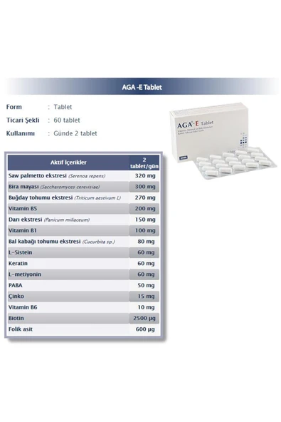ASSOS AGA-E  60 TABLET - Resim 2