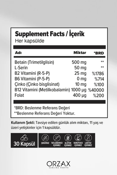 OCEAN METHYL BALANCE 30 CAPS BITKISEL CAP. - Resim 2
