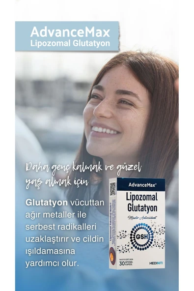 ADVANCEMAX LIPOZOMAL GLUTATYON 30 KAPSUL ürün görseli 1