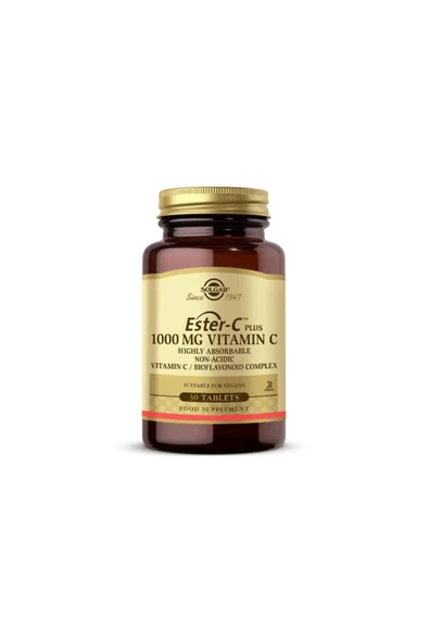 SOLGAR ESTER-C PLUS 1000 MG 30 TAB. ürün görseli 1
