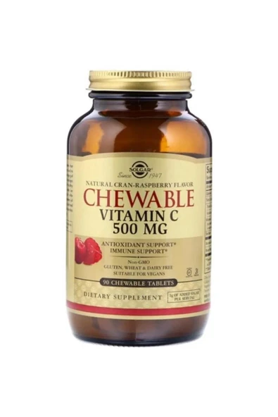 SOLGAR VİTAMİN C 500 MG CHEWABLE 90 TABLET ürün görseli 1