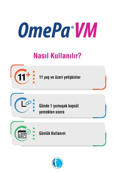 OMEPA VM 30 YUMUSAK KAPSUL - Resim 3