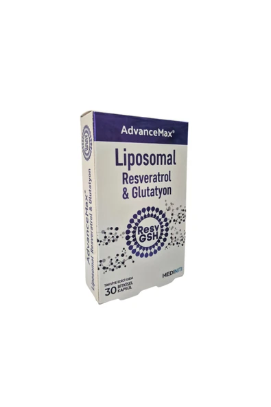 ADVANCEMAX LIPO RESVERATROL&GLUTATYON 30 KAPSUL - Resim 3