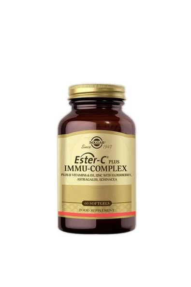 SOLGAR ESTER-C PLUS IMMU-COMPLEX 60 SOFTGEL ürün görseli 1