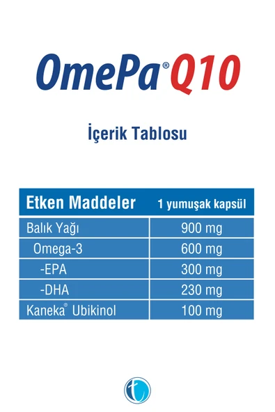 OMEPA Q10 OMEGA 3 30 KAPSUL - Resim 2