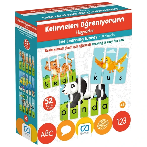 Kelimeleri Öğreniyorum Hayvanlar ürün görseli 1