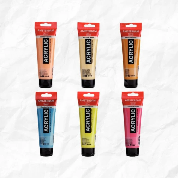 Amsterdam Akrilik Boya 120ml 6'LI SET ürün görseli 1