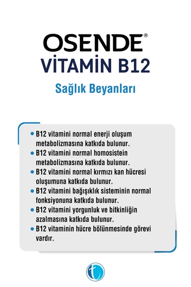 OSENDE B12 ADT 1000 MCG 30 TABLET - Resim 4
