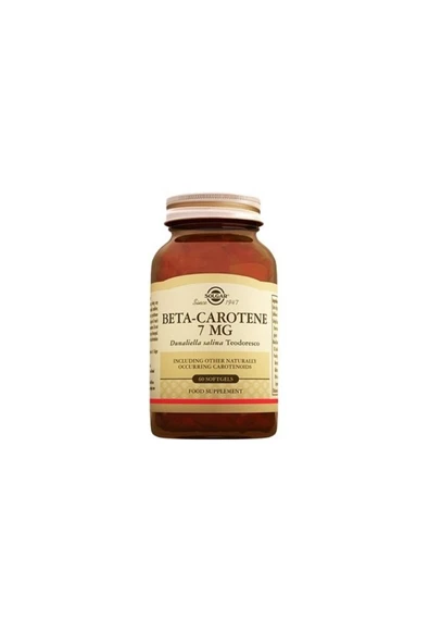 SOLGAR BETA-CAROTENE 7 MG 60 TABLET ürün görseli 1