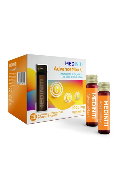 ADVANCEMAX LIPOZOMAL VITAMIN C 1000 MG 20 SHOT ürün görseli 1