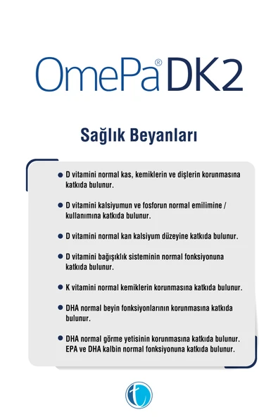 OMEPA DK2 VITAMIN D MENA Q7 50 KAPSUL - Resim 4