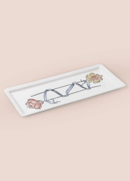 The Mia Luv Dikdörtgen Servis 35x16 cm - Resim 2