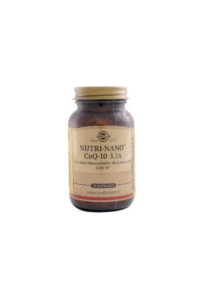SOLGAR NUTRI-NANO COQ-10 3.1X 50 SOFTGEL ürün görseli 1