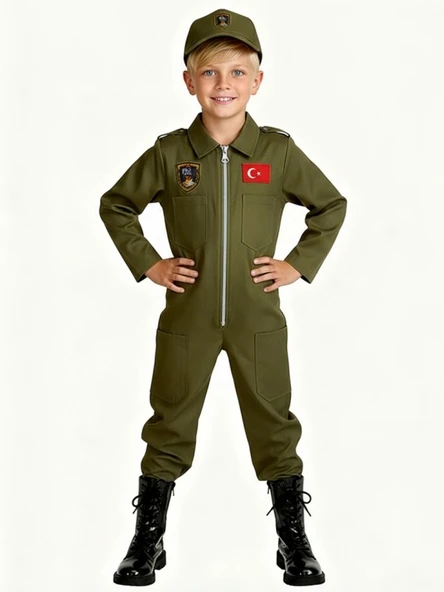 Savaş Uçağı Pilotu Kostümü - Resim 4