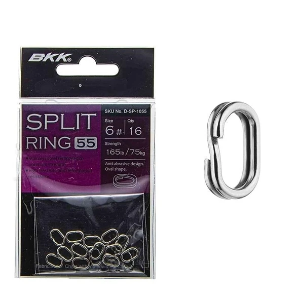 BKK Split Ring-55 Suni Yem Halkası No:6 (16'Iı Paket) ürün görseli 1
