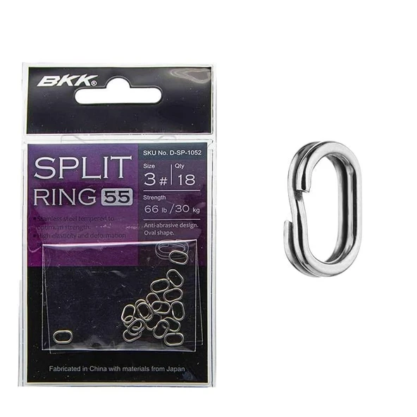 BKK Split Ring-55 Suni Yem Halkası No:3 (18'li Paket) ürün görseli 1
