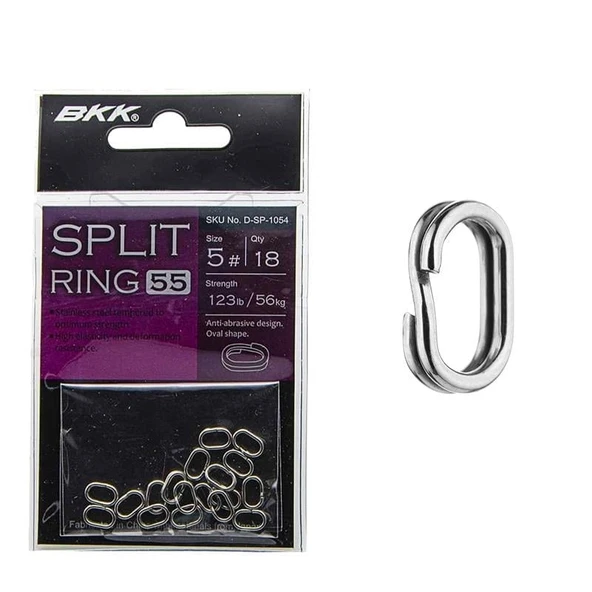 BKK Split Ring-55 Suni Yem Halkası No:5 (18'li Paket) ürün görseli 1