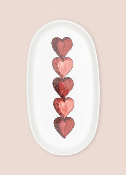 The Mia Luv Oval Servis 2li 29 cm - Resim 5