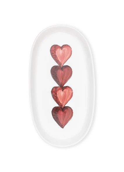 The Mia Luv Oval Servis 2li 26 cm - Resim 4