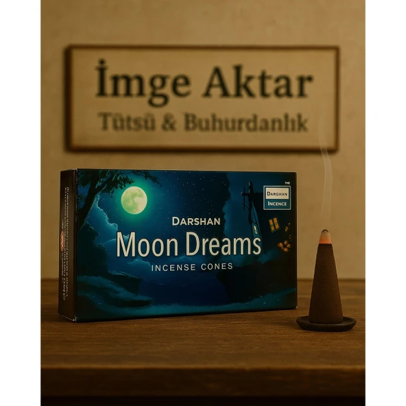 Darshan Moon Dreams (Ay Rüyası) Konik Tütsü (10 Adet) - Gece Sakinliği ürün görseli 1