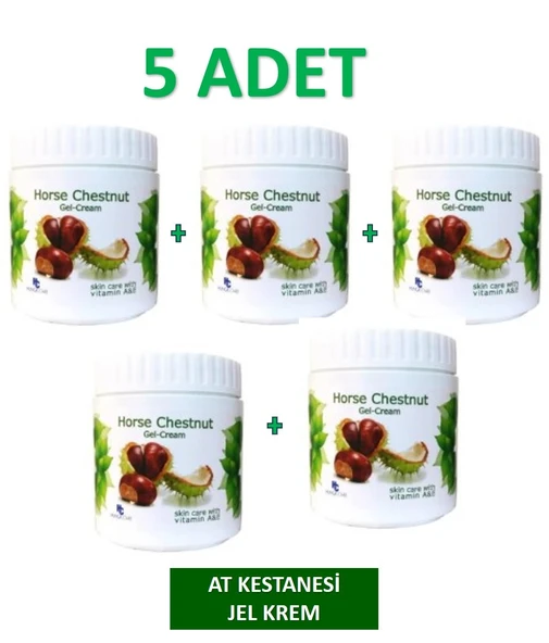 At Kestanesi Jeli, Kas Ve Eklem Masaj Kremi 500 ml ( 5 Adet X 500 ml ) ürün görseli 1