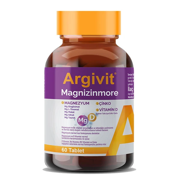 Argivit Magnizinmore 60 Tablet ürün görseli 1