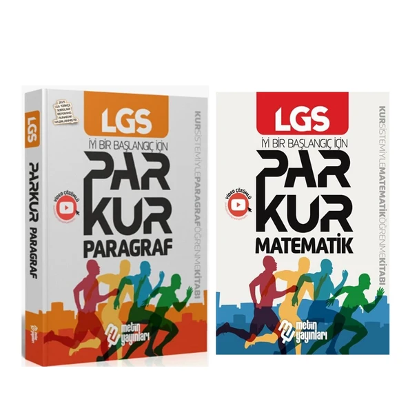 Metin Yayınları 8. Sınıf LGS Parkur Matematik ve Paragraf Soru Bankası Seti 2 Kitap ürün görseli 1