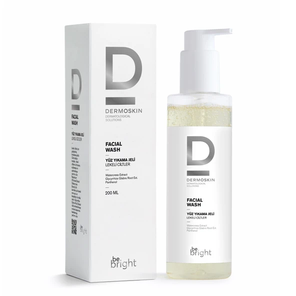 Dermoskin Be Bright Lekeli Ciltler için Yüz Yıkama Jeli 200 ml ürün görseli 1