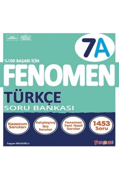 7. Sınıf Türkçe Fenomen A Soru Bankası Fenomen Yayınları ürün görseli 1