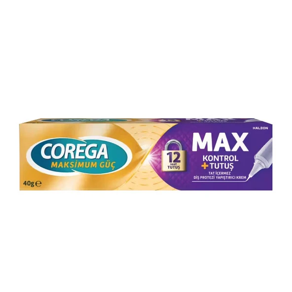 Corega Maksimum Tutuş Kalkan Diş Protezi Yapıştırıcı Krem 40 gr ürün görseli 1