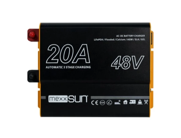 Mexxsun - İnges 48 Volt 20 Amper Akü Şarj Cihazı Karavan,Yat,Kamp,Ev - Redresör ürün görseli 1
