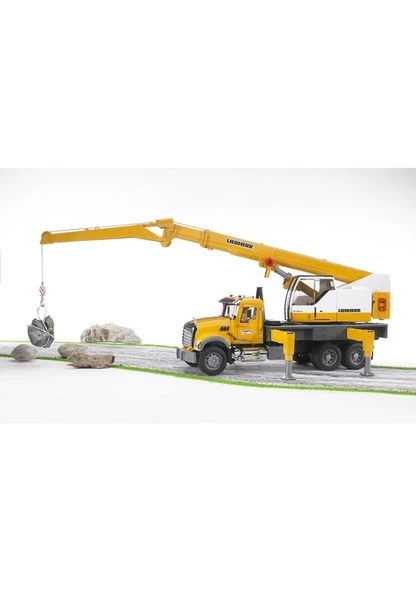 Bruder Mack Granite Vinçli Kamyon BR02818 Lisanslı Ürün - Resim 4