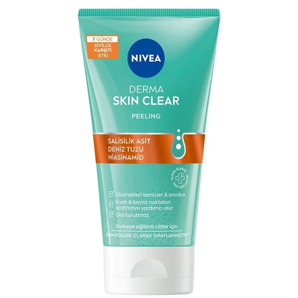 Nivea Derma Skin Clear Peeling 150 ml ürün görseli 1