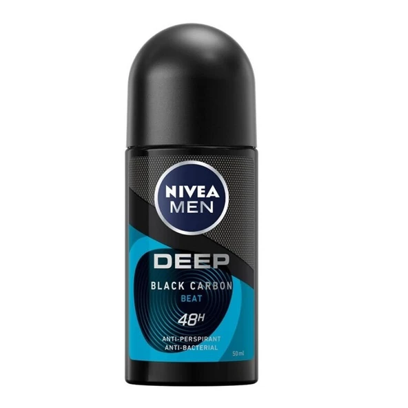 Nivea Men Deep Beat Black Carbon Roll On 50 ml ürün görseli 1