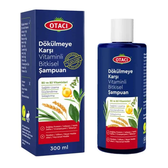Otacı Dökülmeye Karşı Vitaminli Bitkisel Şampuan 300 ml ürün görseli 1