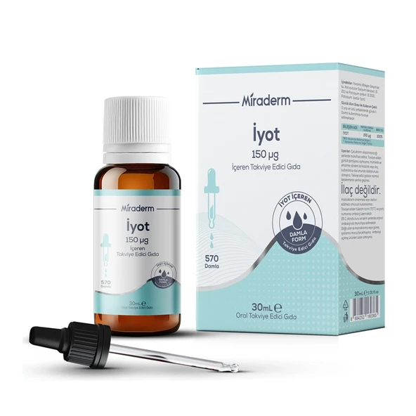 Miraderm İyot İçeren Takviye Edici Gıda 30 ml ürün görseli 1