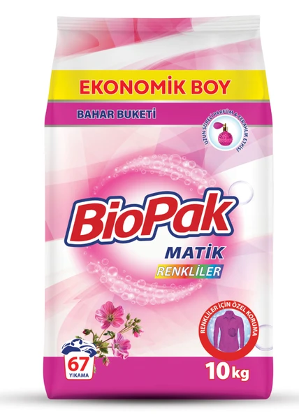 BİOPAK MATİK TOZ DETERJAN 10KG RENKLİLER ürün görseli 1