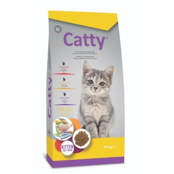 Catty Tavuklu Yavru Kedi Maması 15 Kg ürün görseli 1