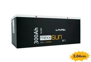 Mexxsun - İnges 12 Volt 300 Amper Lityum Akü - 3.84 kWh LifePo4 Batarya - 12.8 volt ürün görseli 1