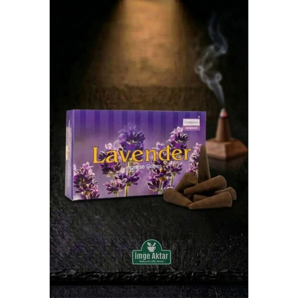 Darshan Lavanta (Lavender) Konik Tütsü (10 Adet) ürün görseli 1