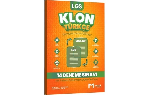 (Sınıf: 8) Lgs Türkçe Klon 14 Deneme - Bilhan Uğurlu ürün görseli 1