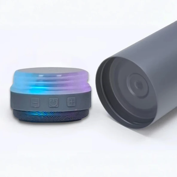 Bluetooth Hoparlörlü Paslanmaz Çelik Termos 600 ml-Çift Katmanlı - Resim 7