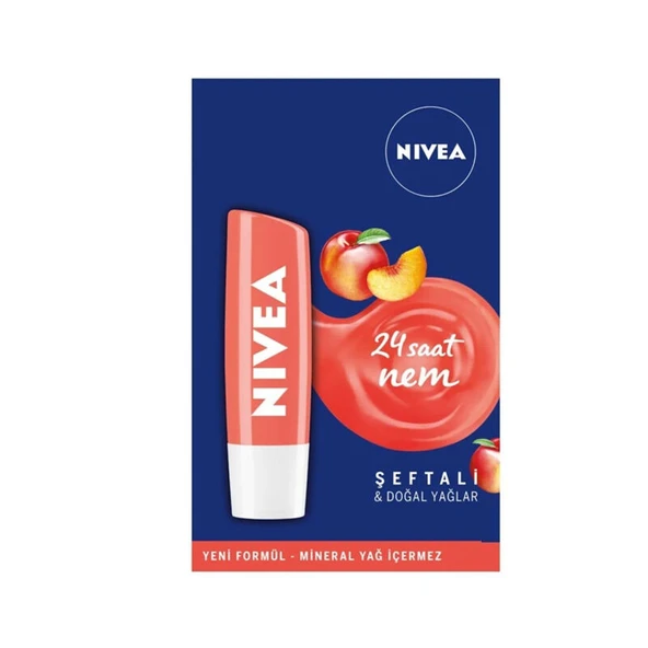 Nivea Şeftali Dudak Bakım Kremi 4.8 g ürün görseli 1