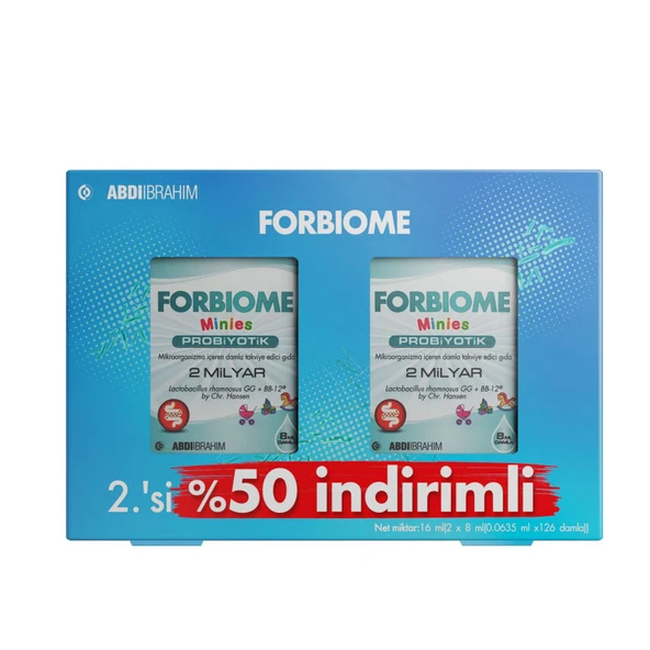 Forbiome Minies Probiyotik 8 ml Oral Damla - 2.'si %50 İndirimli ürün görseli 1
